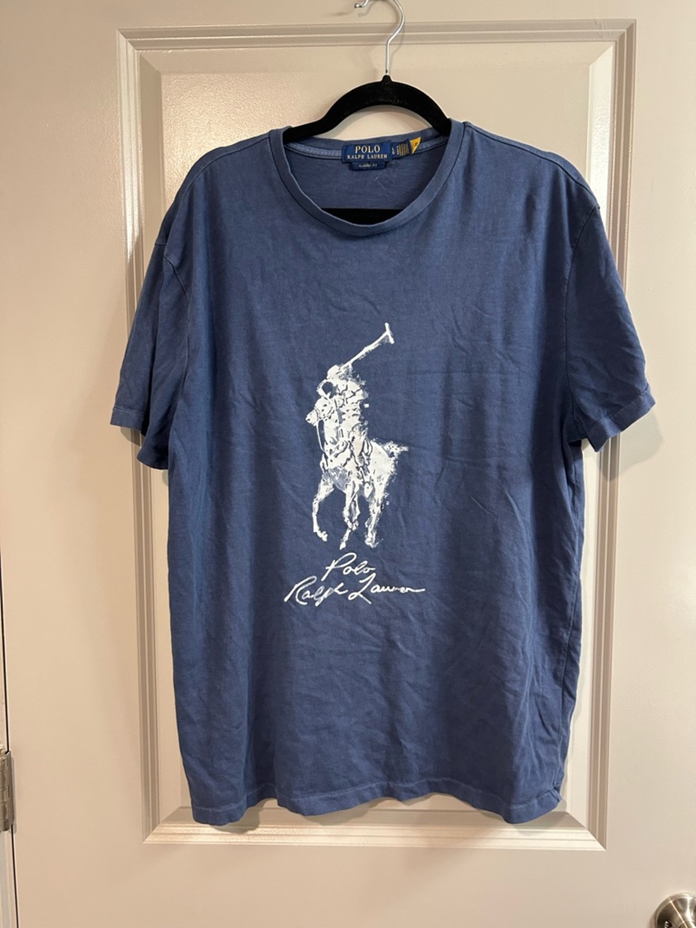 Ralph Lauren Navy Short-Sleeve Graphic Polo Player Tee